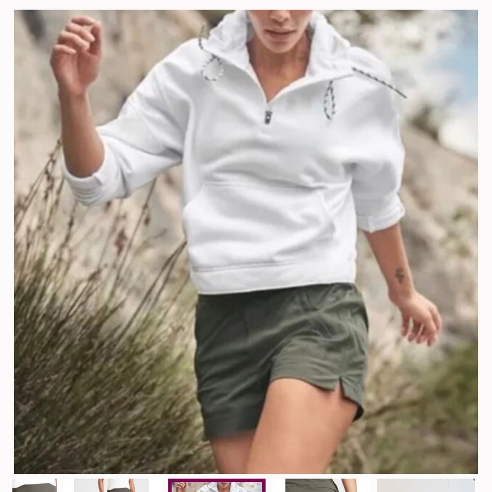 ATHLETA Trekkie North Mid-Rise Hiking Athletic Short Size 14 Mt. Olive - Picture 2 of 7